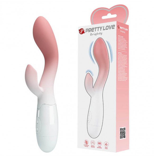 PRETTY LOVE - Brighty Wand Vibrator (Battery - White)